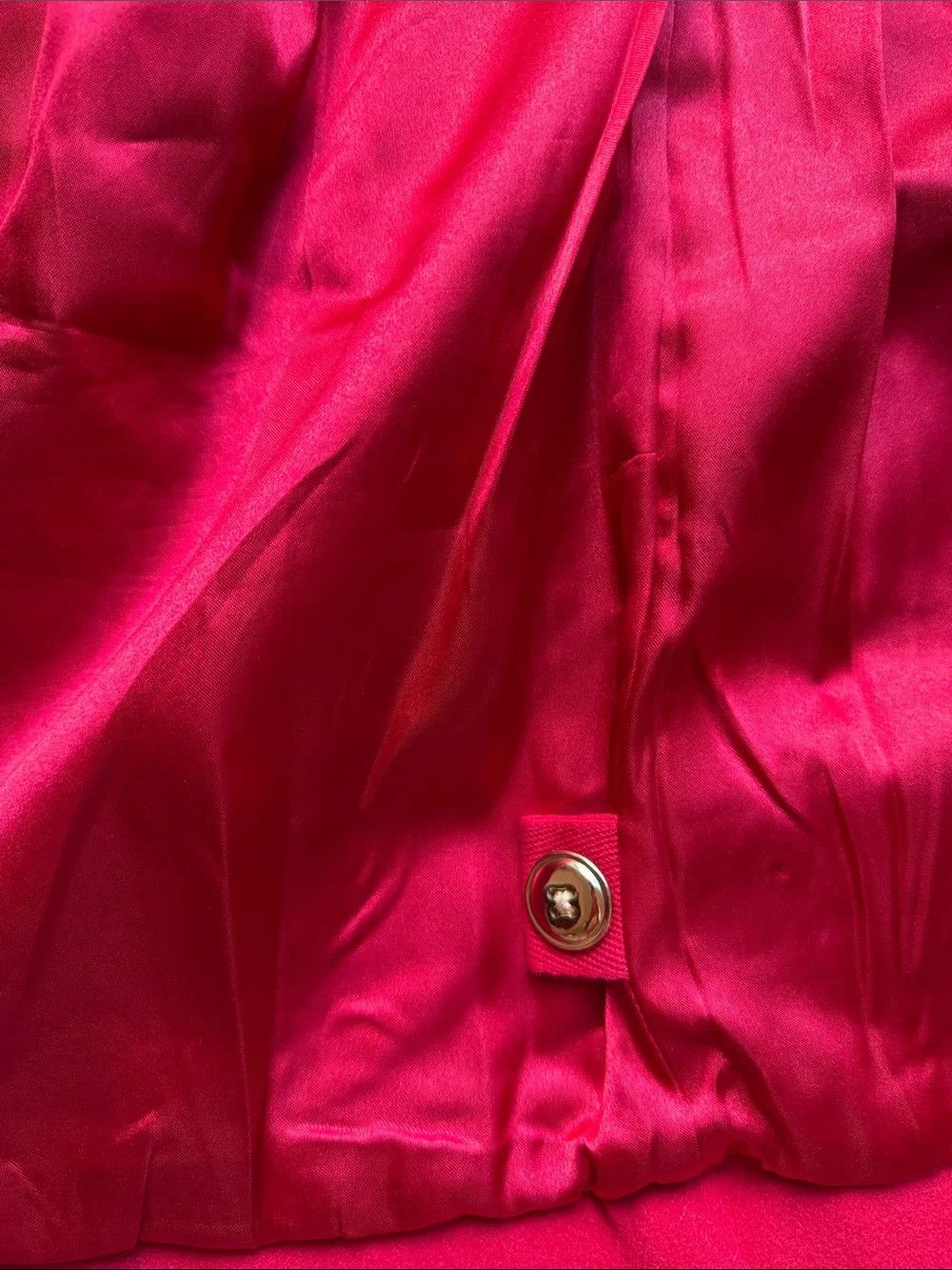 Gymboree Red Coat with Black Trim and Gold Buttons